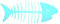 MSV Porte Savon PVC Poissons Bleu Clair