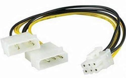 Goobay CAK S-07 2 x 5.25 M PCI Express 6p F adaptador de cable - Adaptador para cable (2 x 5.25 M, PCI Express 6p F)