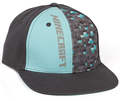 Minecraft Kappe für Jungen, Baseball-Gamer, Geschenke, Jungen, Teenager, Kinder, Snapback, grau, M