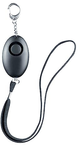Perfecta Schlüsselanhänger mit Signal, persönlicher Alarm zur Selbstverteidigung, Taschenalarm mit LED Leuchte, Self defense Tool