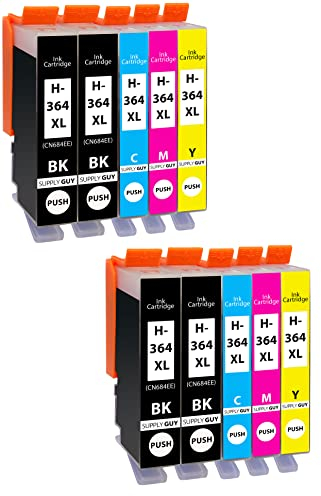 Supply Guy 10 Druckerpatronen kompatibel mit HP 364 XL / N9J74AE für DeskJet 3070A 3520 OfficeJet 4620 4622 PhotoSmart 5510 5515 5520 5524 6510 6520 6525 B010a B109a B110a B210a und weitere