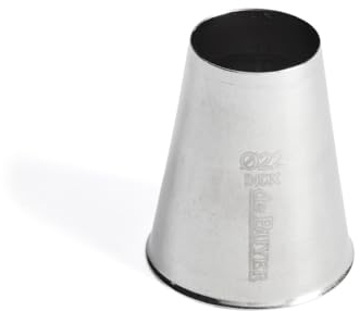 De Buyer - Douille en inox unie - Diamètre 2,2 cm - En Inox, Idéale pour Décorer, Garnir et Remplir, Sans Soudure pour Hygiène Parfaite, S'Adapte aux Poches Pâtissières, Argent