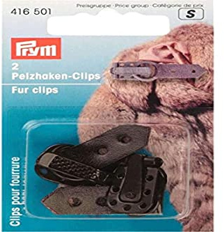 Prym Fur Clips, Brown, Braun, 2 Stück