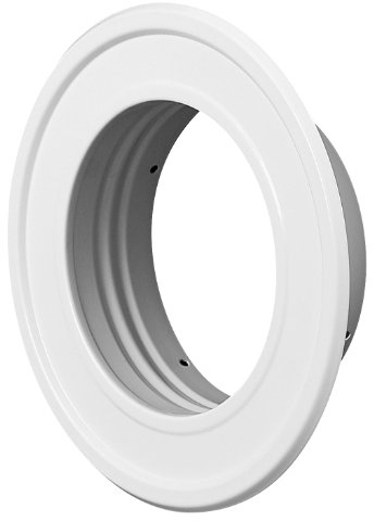 Wandrosette Wandflansch Rosette Ø 125 mm 12,5 cm RM weiß Flansch Alu-Flex-Rohr Thermoflex Flexrohr Aluflex Metallflansch Hitzebeständig