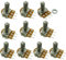 Aihasd 10PCS B1M 1M Ohm Adjustment Single Linear Rotary Taper Potentiometer Shaft 15mm