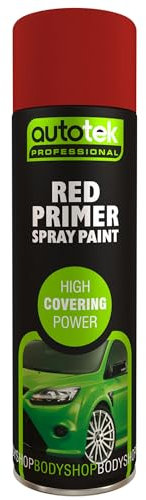 AutoTek Red Primer Spray Paint 500ml