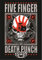 Heart Rock Bandiera Originale Finger Death Punch - Punchagram Tessuto, Multicolore, 110x75x0.1 cm