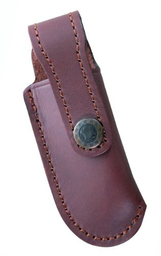 Herbertz Messer Braunes Lederetui, mit Gürtelschlaufe, grau, M, 1010161910