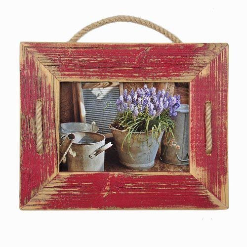 Mein Landhaus Bilderrahmen Schnurrahmen Single | Rot 10 X 15 cm