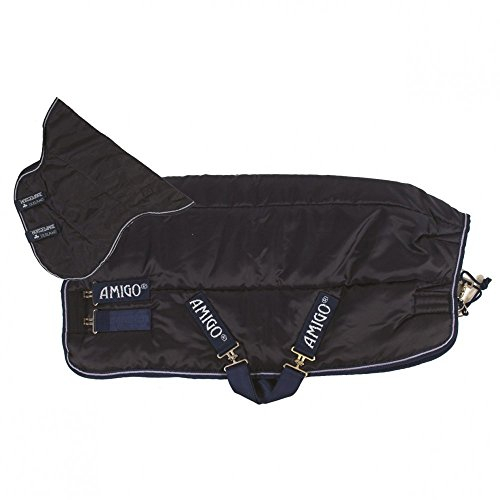 Horseware Stalldecke Amigo Insulator heavy with Hood 350g- navy/white, Groesse:145