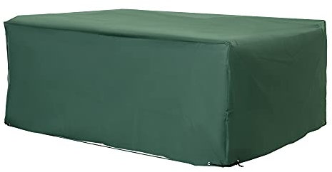 Outsunny Housse de Protection Étanche Housse Salon de Jardin 600D Oxford Tissu Bâche Salon de Jardin Extérieur Imperméable rectangulaire 210L x 140l x 80H cm Vert