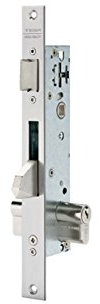 Tesa Assa Abloy 2210BE303AI Cerradura Monopunto De Caja Estrecha De Palanca Basculante Antipalanqueta Para Perfiles MetálicosInoxidable Entrada 30 mm 2210BE