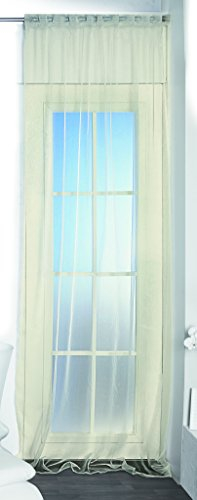 Betz Organza-Vorhang Transparent Größe 140x245 cm in den Farbe Champagner