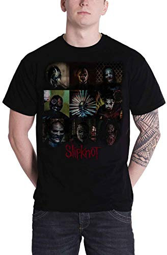 Slipknot Blocks Gray Chapter Album Artwork offiziell Herren Nue Schwarz T Shirt