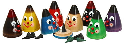 Rudolphs Schatzkiste Räucherfigur Räucherkegel blau BxHxT 6x7x6cm NEU Räuchermann Rauchmann Smoker Räucherkerze Figur Holz Seiffen Erzgebirge Holz Dekoration Weihnachten