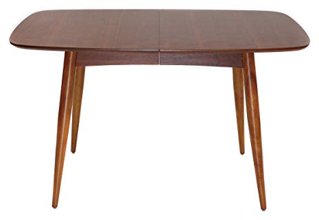 Miliboo Table à Manger Extensible rectangulaire en Bois foncé L130-160 cm NORDECO