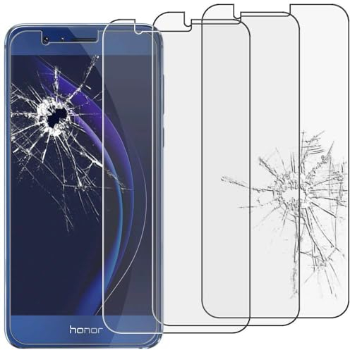 ebestStar - Pack x3 Verre trempé compatible avec Huawei Honor 8 Film Protection Ecran Vitre protecteur anti casse, anti-rayure, pose sans bulles [Appareil: 145.5 x 71 x 7.5mm, 5.2'']