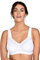 Reggiseno di Cotone Comodo Senza Ferretto Miss Mary Broderie Anglaise 4D White
