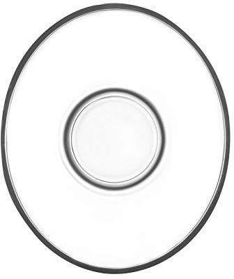 6-tlg. Unterteller-Set aus Glas für türkische Teegläser oder Tassen - oval -