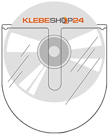 CD-Hüllen selbstklebend | Transparent | Oben offen | 20 oder 100 Stück | CD-Tasche zum Einkleben | Selbstklebende Hüllen für CD, DVD, Blu-ray / 20 Stück