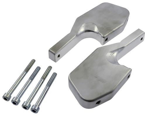Fußrastenadapter Sozius CNC, silber kompatibel für VESPA GTS i.e. 300 ZAPM45200 4T LC 12-