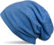 styleBREAKER Unisex Beanie Mütze Einfarbige mit Thermo-Fleece Futter, warme Winter Mütze gefüttert 04024008, Farbe:Blau meliert