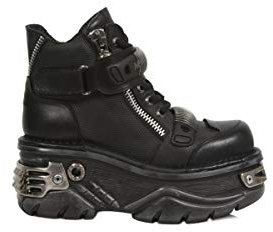 New Rock Metallic Pelle Stivali M.1065-S1