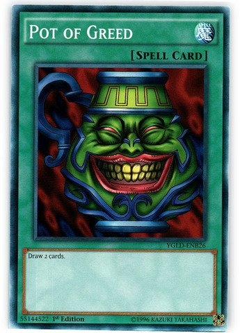 Yu-Gi-Oh! - Pot of Greed (YGLD-ENB26) - Yugi's Legendary Decks - 1st Edition - Common