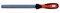 Bahco 6-342-10-2-2 Hieb 2 Halbrunde Raspel mit Griff, mehrfarbig, 250 mm