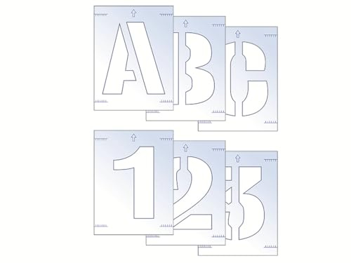 Scan SCA9406 Reusable Letter and Numbers Stencil Kit 100mm