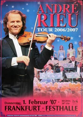 Andre Rieu - Konzert, Frankfurt 2007 » Konzertplakat/Premium Poster | Live Konzert Veranstaltung | DIN A1 «