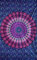 Mandala Bohemian Psychedelische Filigrane Blumenmuster indische Bedspread Tapestry 54x84 Zoll, (140cmsx215cms) Rosa