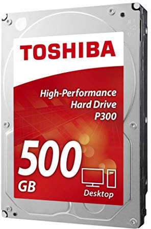 Toshiba P300 500GB Desktop 3.5 Inch SATA 6Gb/s 7200rpm Internal Hard Drive