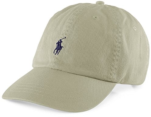 Polo Ralph Lauren Klassische Ponykappe, für Herren, Hellbraun, Nubuk/Marineblau, Einheitsgröße