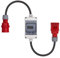 Swissnox Digital Stromzähler Zwischenstecker Box 400V / 16A CEE-Stecker Und Kupplung. Wattmeter Energiezähler Zwischenzähler Starkstromzähler. Made in Germany. IP44