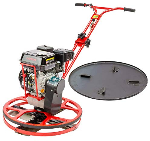 DEMA Betonglätter 60 cm - Flügelglätter, Estrichglätter, Glättmaschine - 4,8 kW Benzinmotor, Leistungsstark, Robust - Für Beton, Estrich, Bauarbeiten