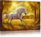 Pixxprint Einhorn im Wald, Größe: 100x70cm, Leinwandbild, fertig gespannt, Wandbild, Dekoration, Kunstdruck, kein Poster
