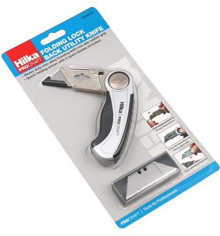 Hilka 74508410 Push Button Folding Lockback Knife