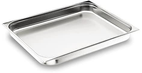 LACOR 66040Z GN Behälter 2/1 530x650x40 INOX | Aus lebensmittelechtem Edelstahl gefertigt; hohe Korrosionsbeständigkeit und Haltbarkeit im täglichen Gebrauch