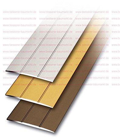 quickFIX Übergangsprofil Extra breit 100x3,8 cm in Alu silber