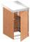 BINTO Mülltonnenbox Premium Hartholz System 1P - 5111
