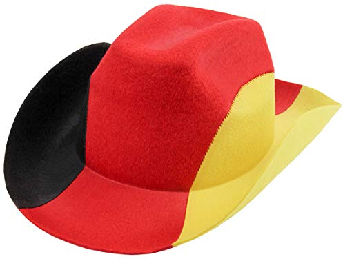 Alsino Deutschland Fanartikel Fan-Artikel Fußball EM WM Hut Brille Perücke Fahne, Fanartikel wählen:Cowboyhut