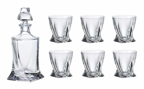 Whisky Set, Serie Quadro, Bohemia Kristallglas, Hersteller Tschechische Republik