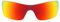 Revant Verres de Rechange Compatibles avec Oakley Batwolf, Polarisés, Rouge Feu MirrorShield