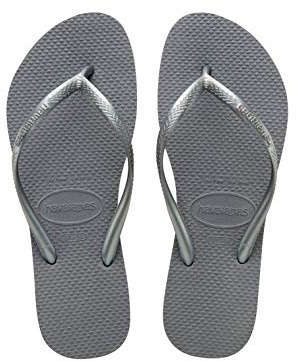 Havaianas Girls Slim (Mini Me), Steel Grey, 12/13