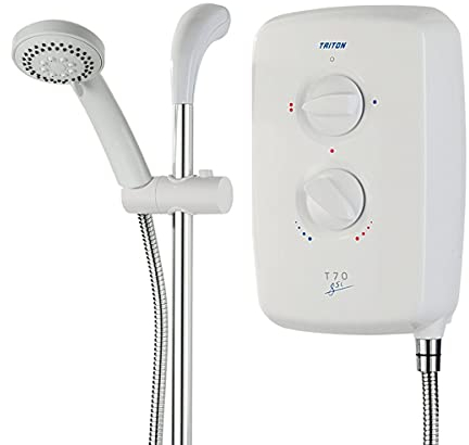 Triton Showers SFX7008GSI T70gsi Electric Shower, White, 8.5 kW