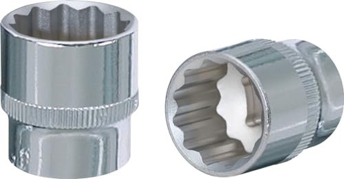 KS Tools 9181343 Chrome Plus Douille 12 pans, 21 mm, 1/2