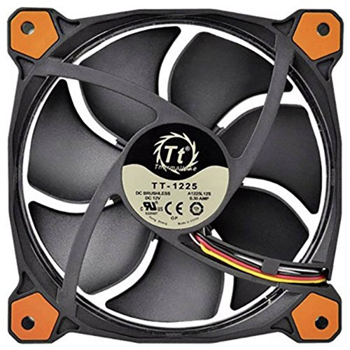 Thermaltake Riing 12 LED Case Fan - Black/Orange