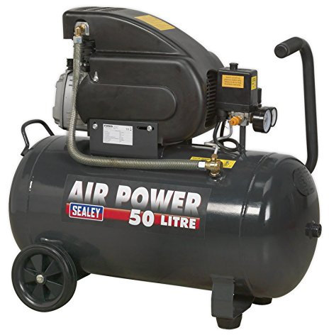 Sealey Tools Air Compressor Direct Drive 2HP SAC5020E + SA33G 5pc Air Kit 50L 50 Litre Sealey Tools Ireland