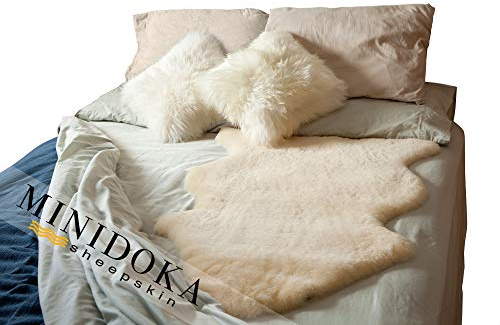 Desert Breeze Distributing Medical Sheepskin for Bedsores and Pressure Sore Relief | Oeko-Tex Certified Lambskin Pad, 24 x 41 Shorn Wool for Bed, Wheelchair, Recliner